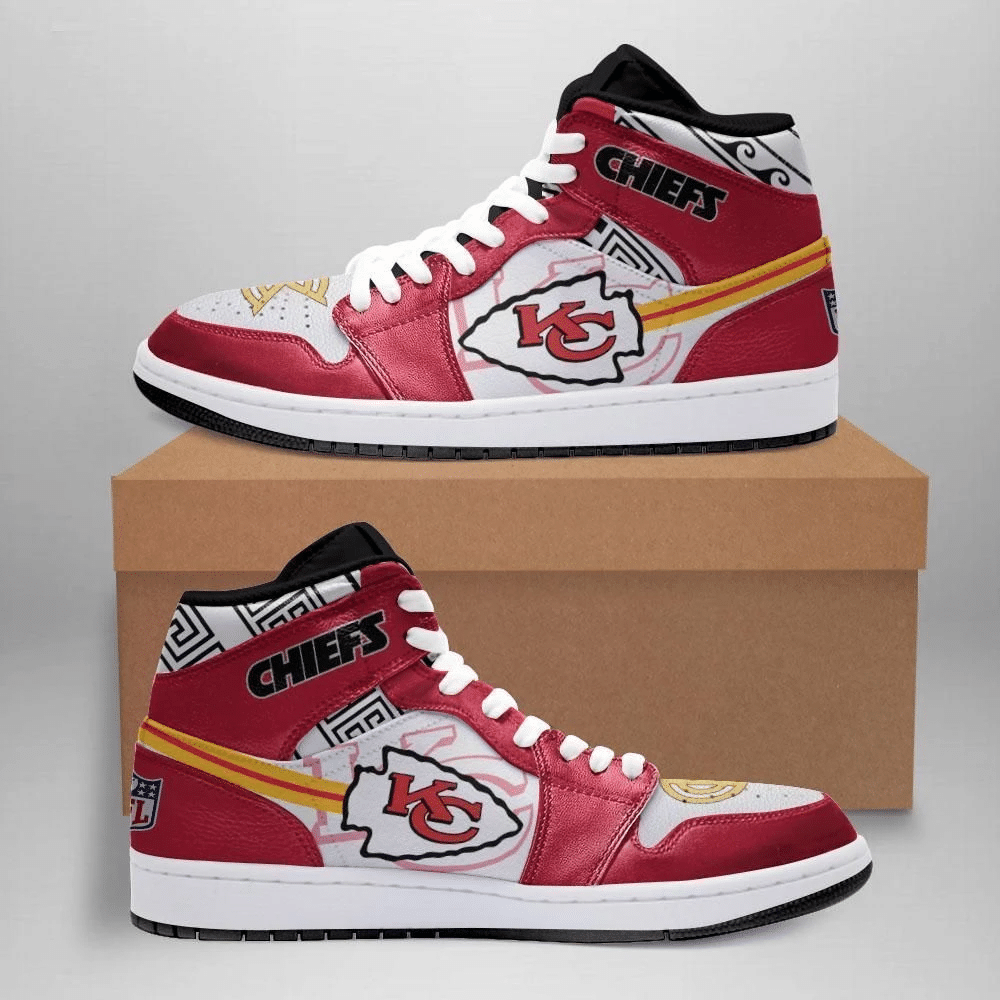 Kansas City Chiefs 2 Air Jordan Shoes Sport Sneakers