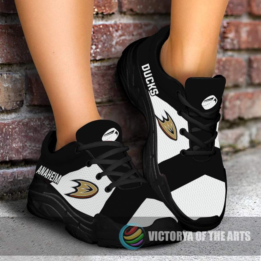 Colorful Logo Anaheim Ducks Chunky Sneakers