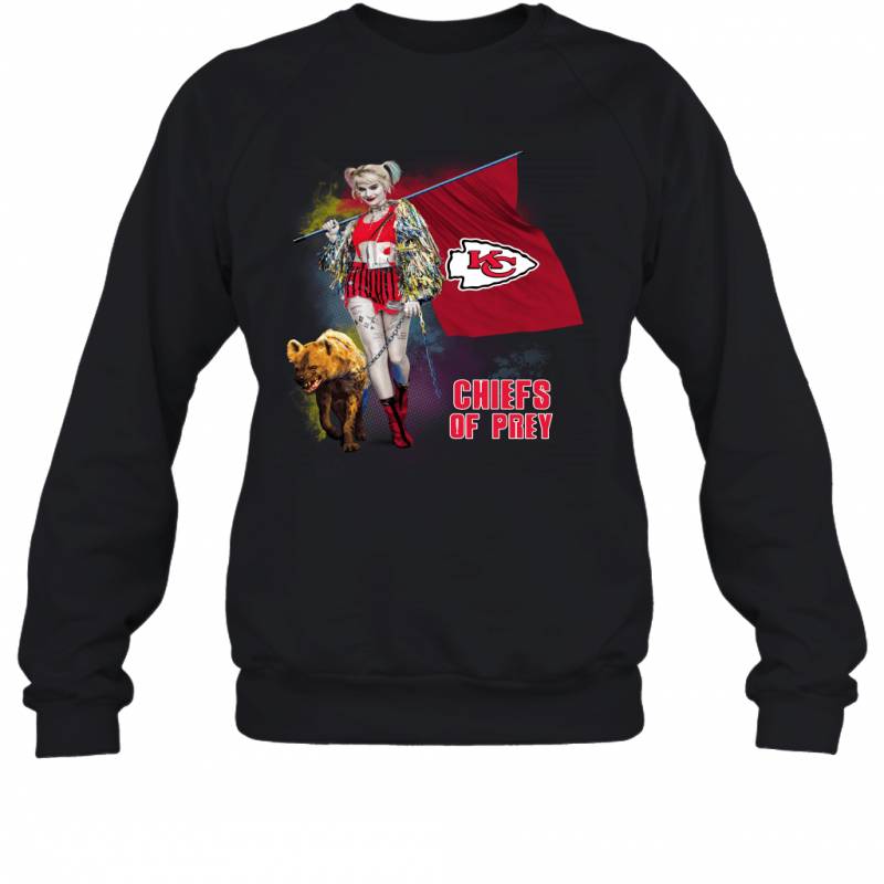 Harley Quinn flag Kansas City Chiefs Of Prey Sweatshirt