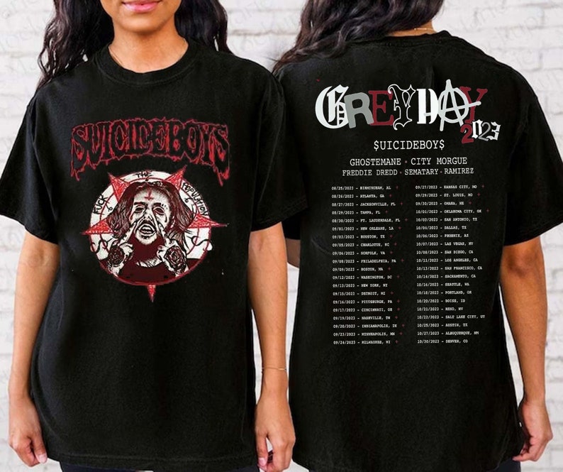 Grey Day 2023 Tour Shirt, Suicideboy Band Shirt, Suicideboy 2023 Concert Shirt, Trending Sweatshirt