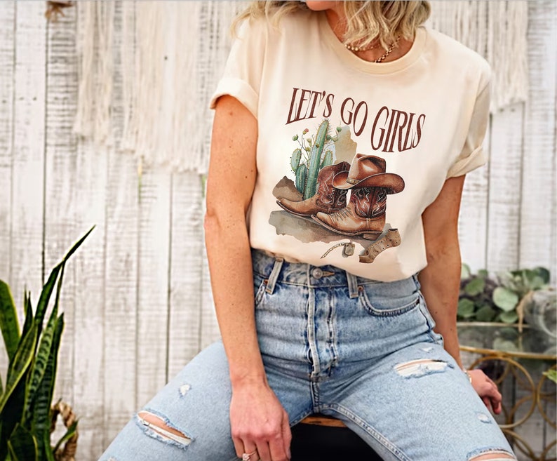 Let’S Go Girls Western T-Shirt, Shania Twain Queen Of Me Tour Cowgirl Shirt, Southern Shirt, Country Music Concert Tee