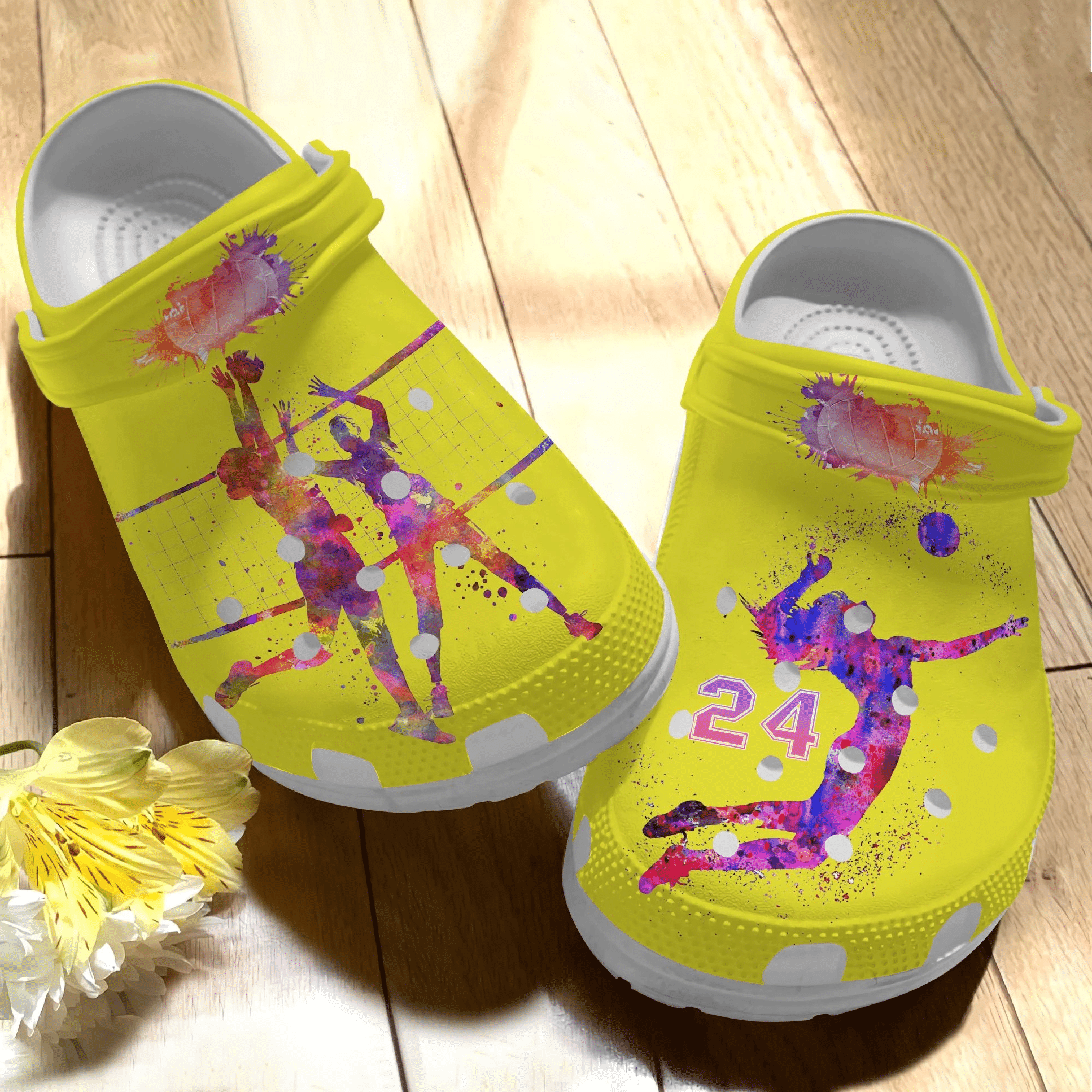 Colorful Volleyball Shoes Clog Crocs …