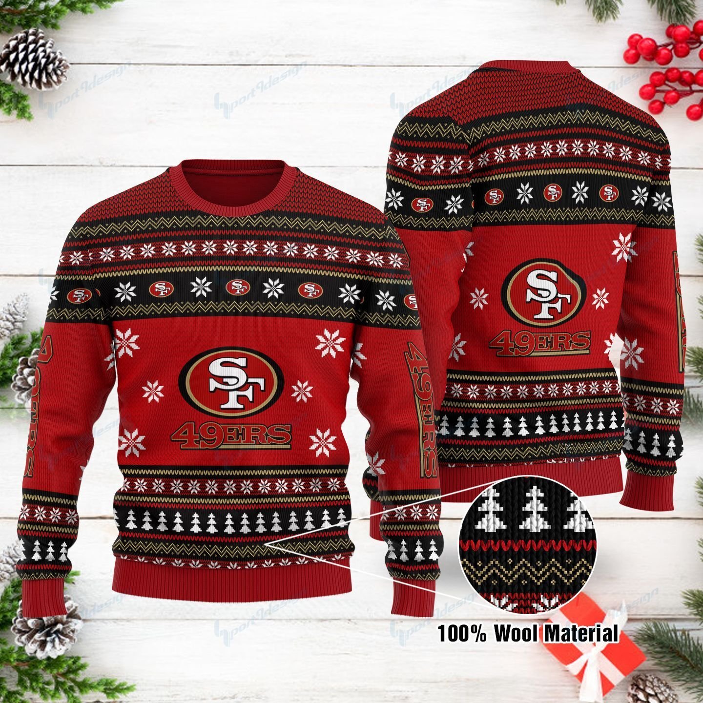 San Francisco 49ers Sweater 68 – Donelanetop Store