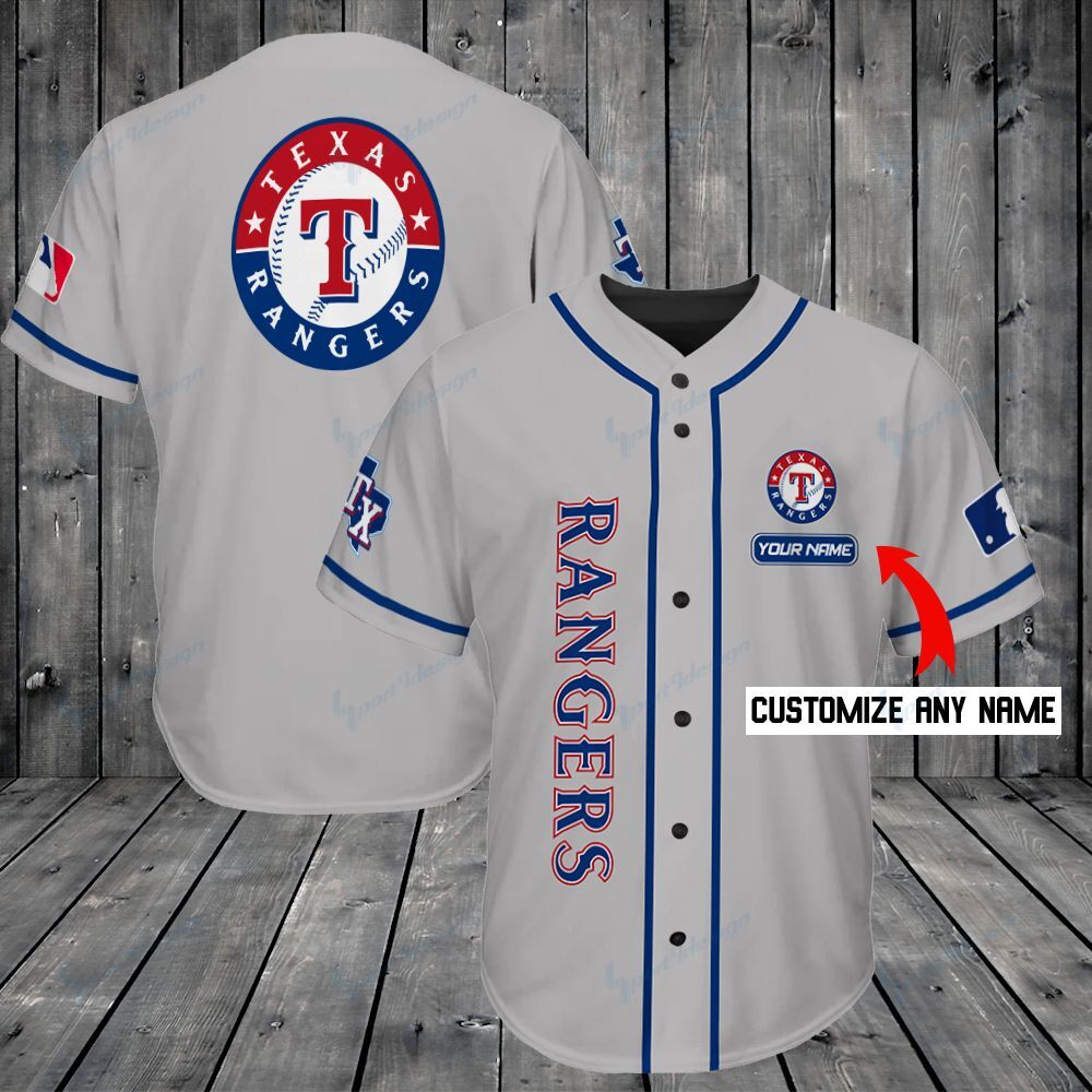 Texas Rangers Personalized Baseball Jersey Shirt 207