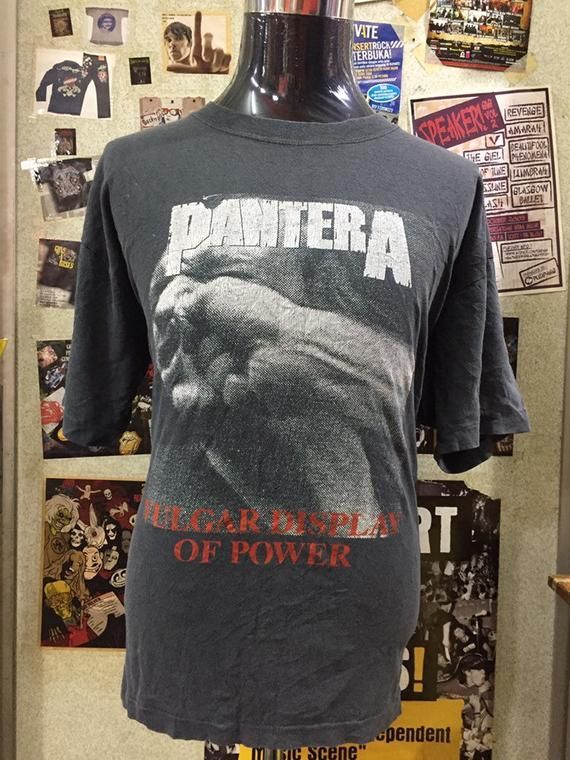 Vintage 90S Pantera Vulgar Display Of Power 1992 Tour Shirt