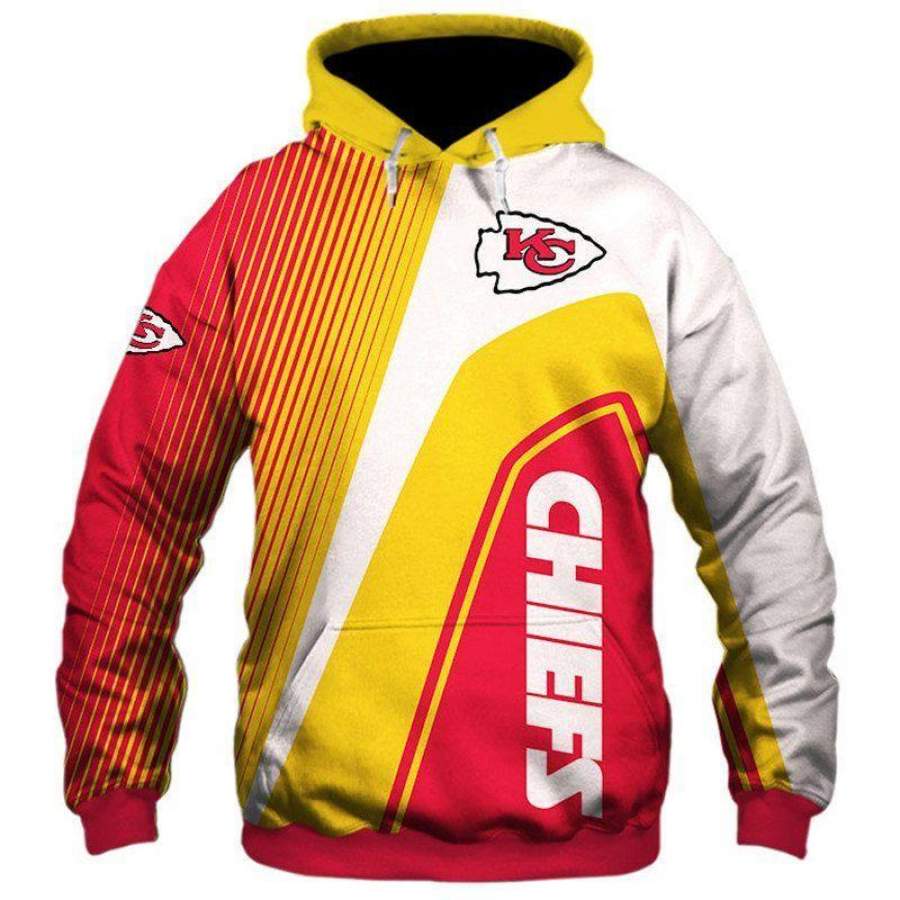 Kansas City Chiefs Zip Hoodie 3D Style1250 All Over Printed