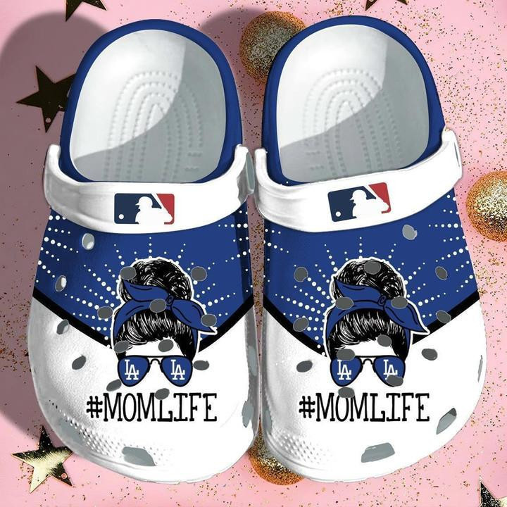 Los Angeles Dodgers Mom Life Crocs Crocband Clog Shoes