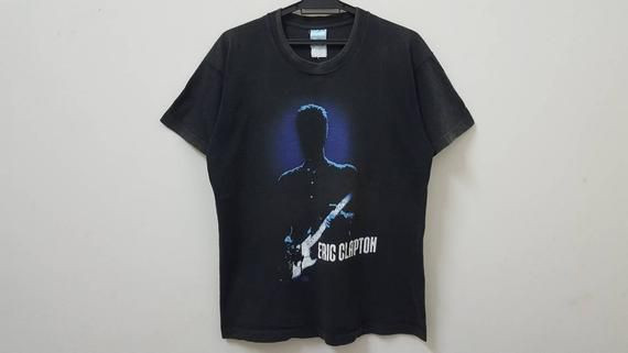 Vintage 90S Eric Clapton An Evening Of Nothing But The Blues Japan Tour 1995 Rare Guitarist Promo Tour Shirt