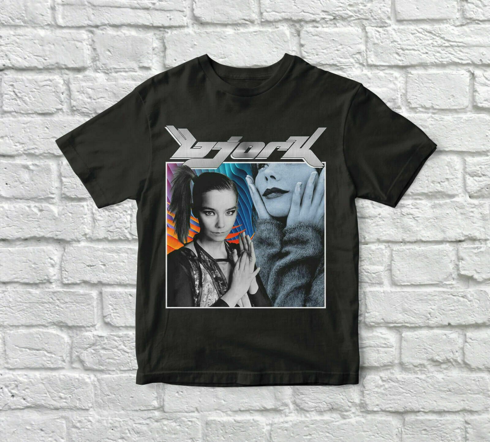 Bjork, 90’s, Vintage, Unisex, Black Tshirt new