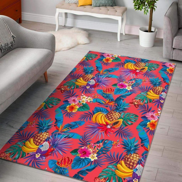 Pink Hawaiian Fruits Rug RCDD81F4659 &hellip;