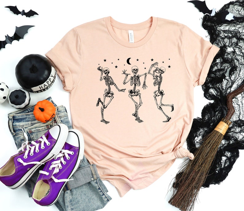 Halloween Party Dancing Skeleton Shirt, Funny Halloween Shirt