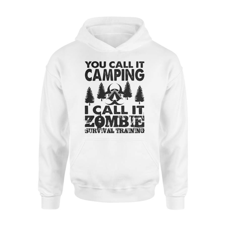 Zombie Survival Training Camping Halloween Camper Halloween Hoodie