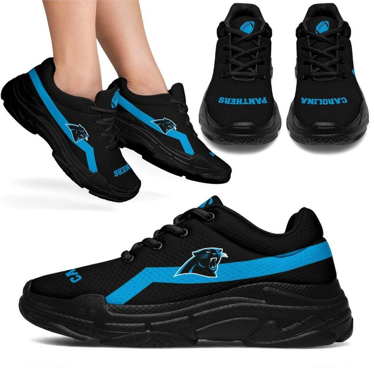 Carolina Panthers Sneakers With Line Shoes Edition Chunky Sneaker Running Shoes For Men, Women Shoes15806