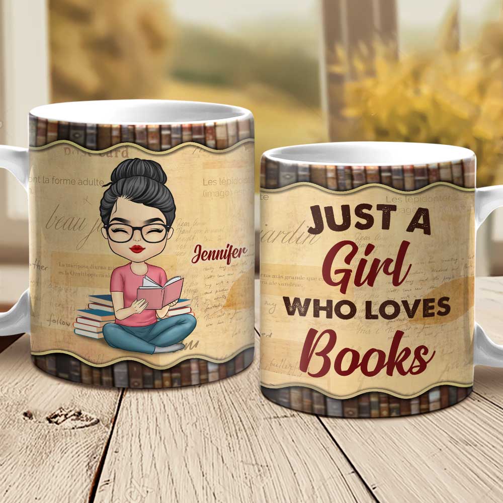 I Like Books And Coffee And Maybe 3 People – Personalized Mug