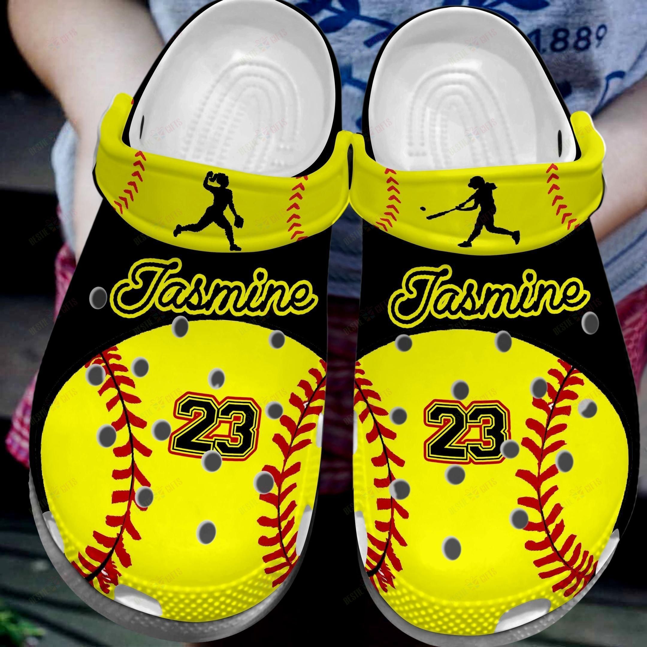 Softball Personalized Crocs Classic …