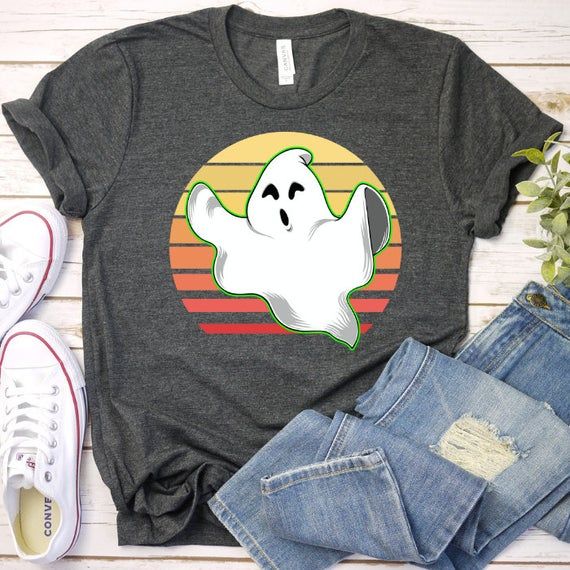 Ghost Retro Shirt Tank Hoodie Halloween Shirt Funny Halloween Halloween Halloween Tee Halloween Shirts Witch Shirt Ghost Shirt