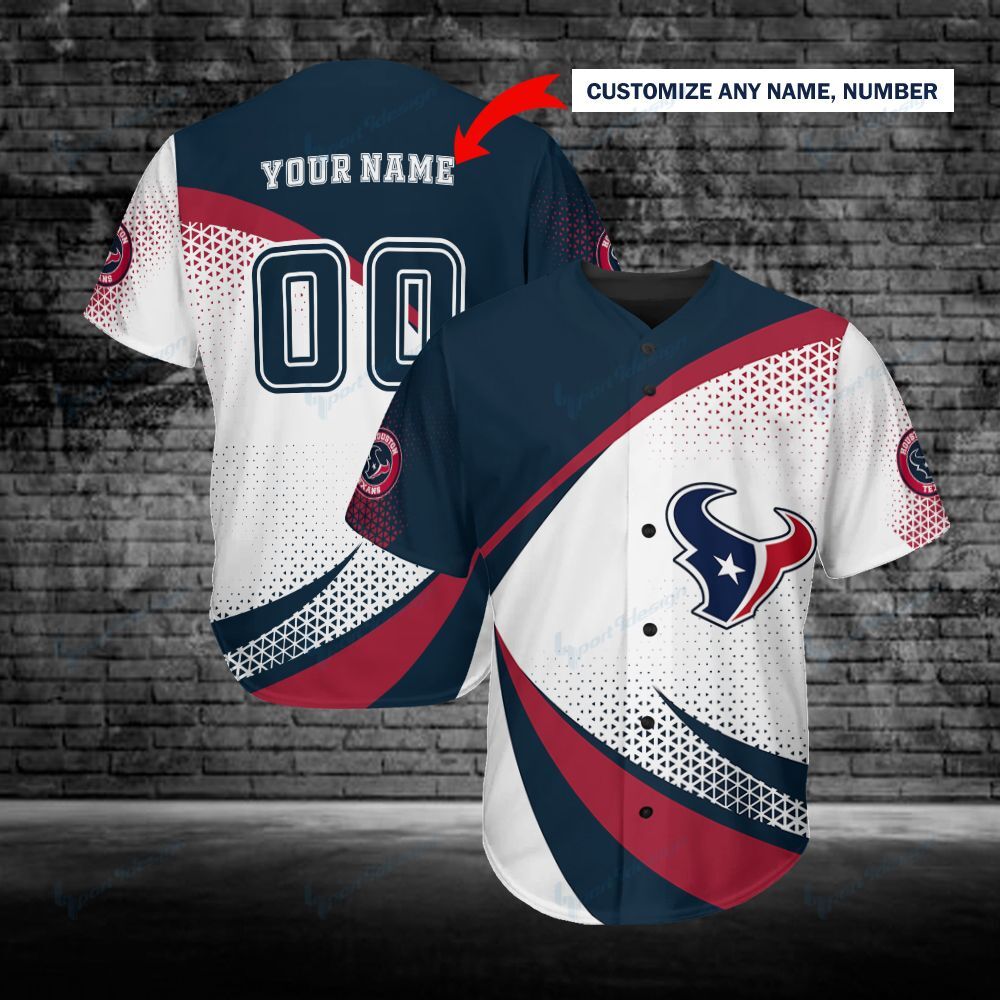 Houston Texans Personalized Baseball Jersey 233