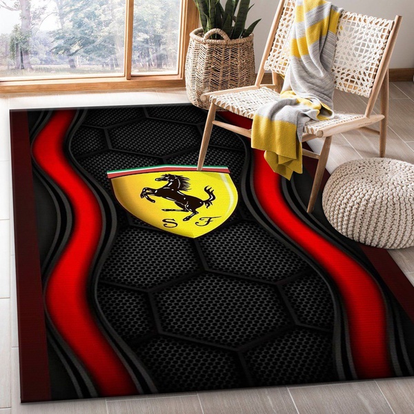 Ferrari Rug Bathroom Family Gift US Decor