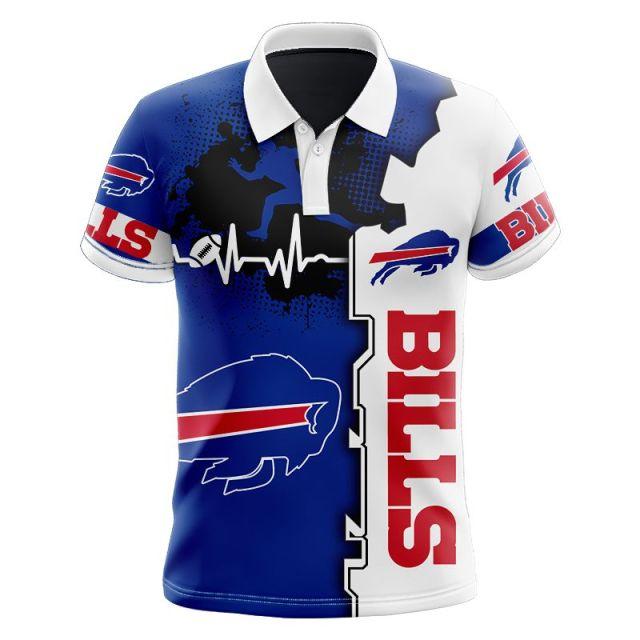 Buffalo Bills Beating Curve Polo Shirt - Funnymugsandshirts Fashion