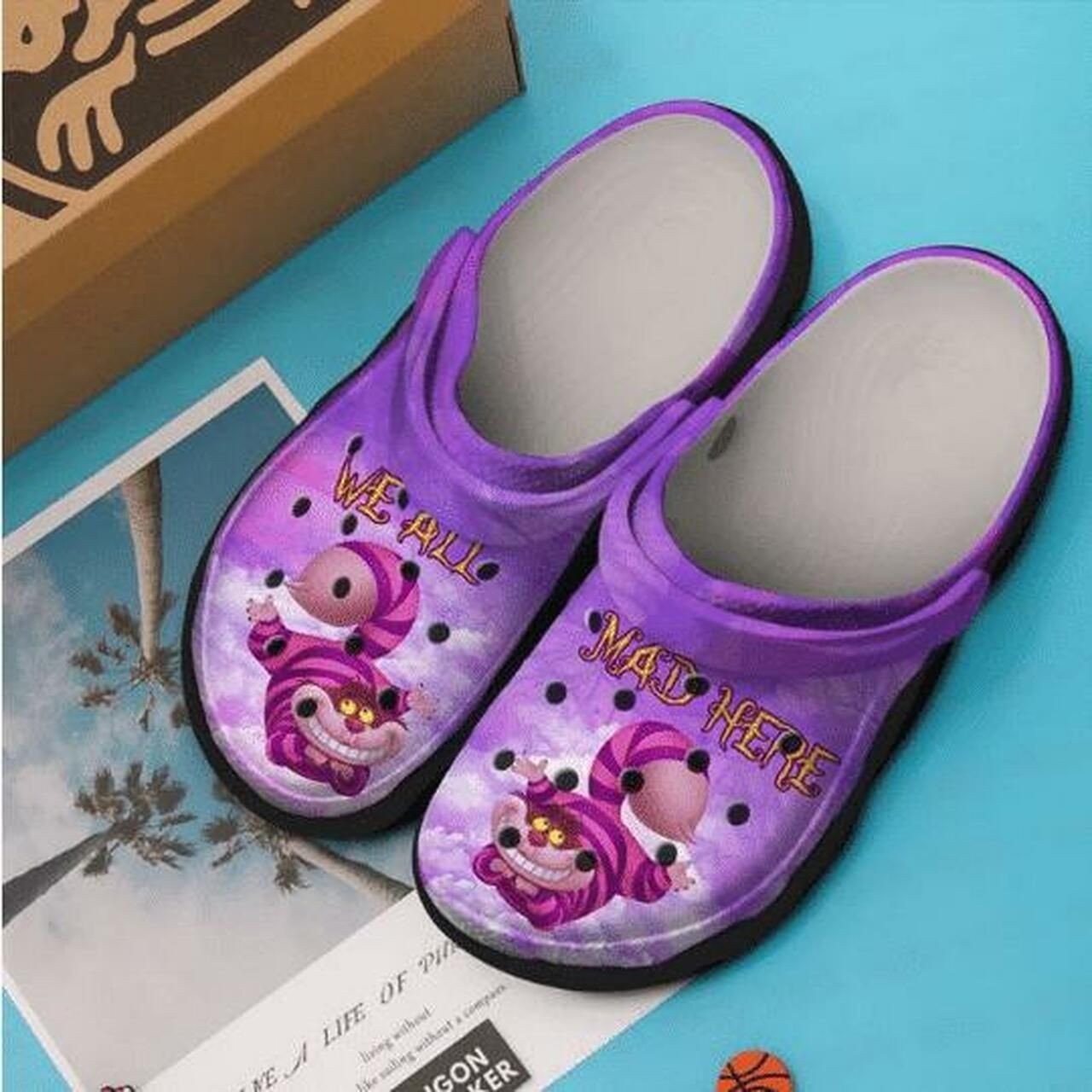 We’Re All Mad Alice In Wonderland Crocss Crocband Clog Comfortable Water Shoes