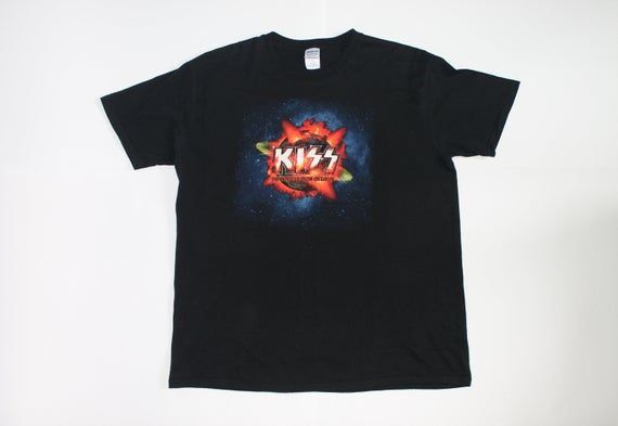 2000S Kiss Shirt The Hottest Show On Earth Tour Shirt American Rock Band Shirt Hard Rock Heavy Metal Shock Rock Glam Metal Mens Shirt