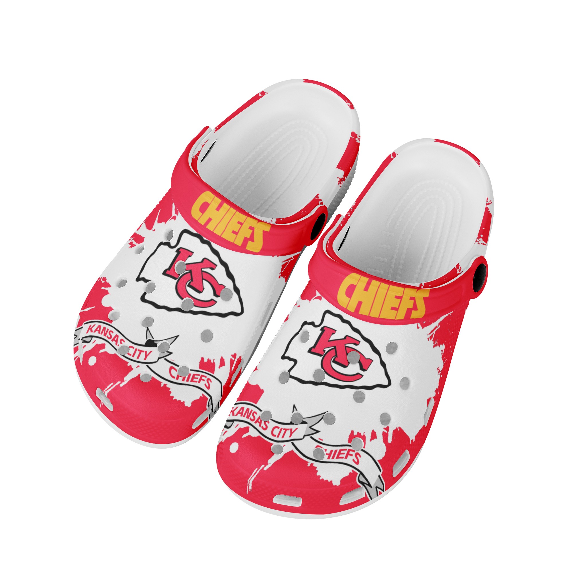 Kansas City Chiefs Crocs Shoes Cute Style#1 Shoes For Fans