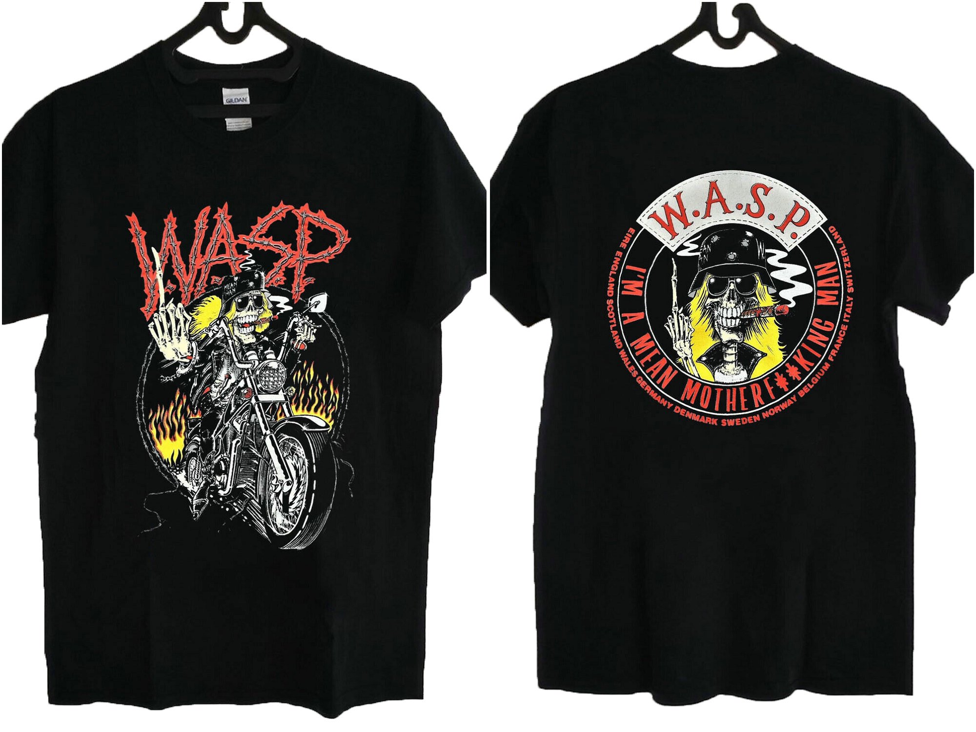 WASP Vintage tee I’m a Mean Mother Tour Shirt 1989 RARE Size S-5XL