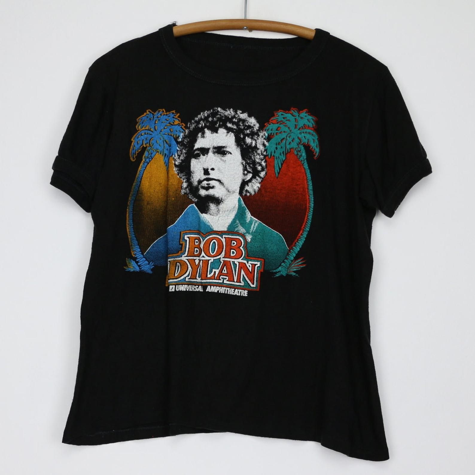 Bob Dylan Shirt Vintage Tshirt 1978 Universal Amphitheater Tour Concert Tee 1970s Street Legal American Folk Country Rock And Roll Band