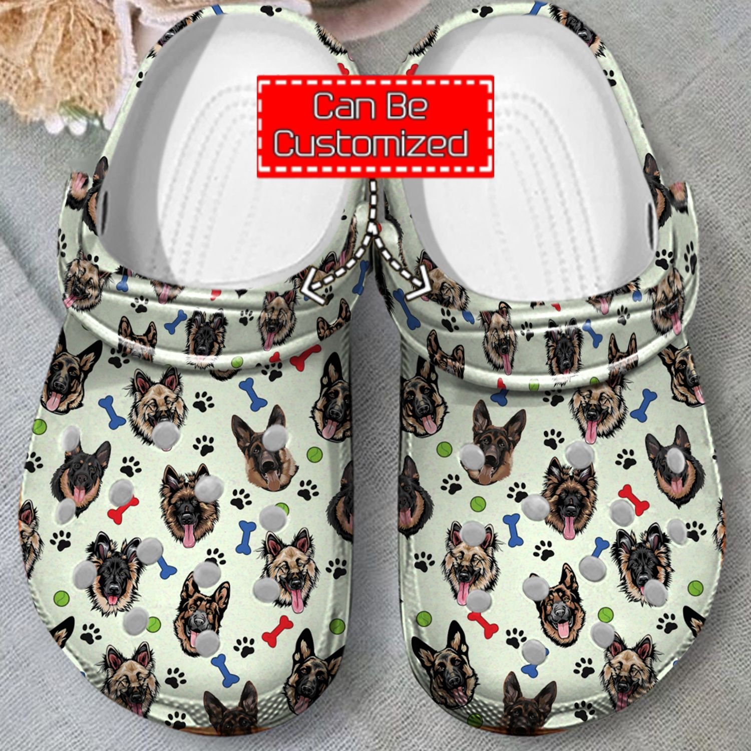 Animal Print Crocs – German Shepherds Pattern Clog Shoes