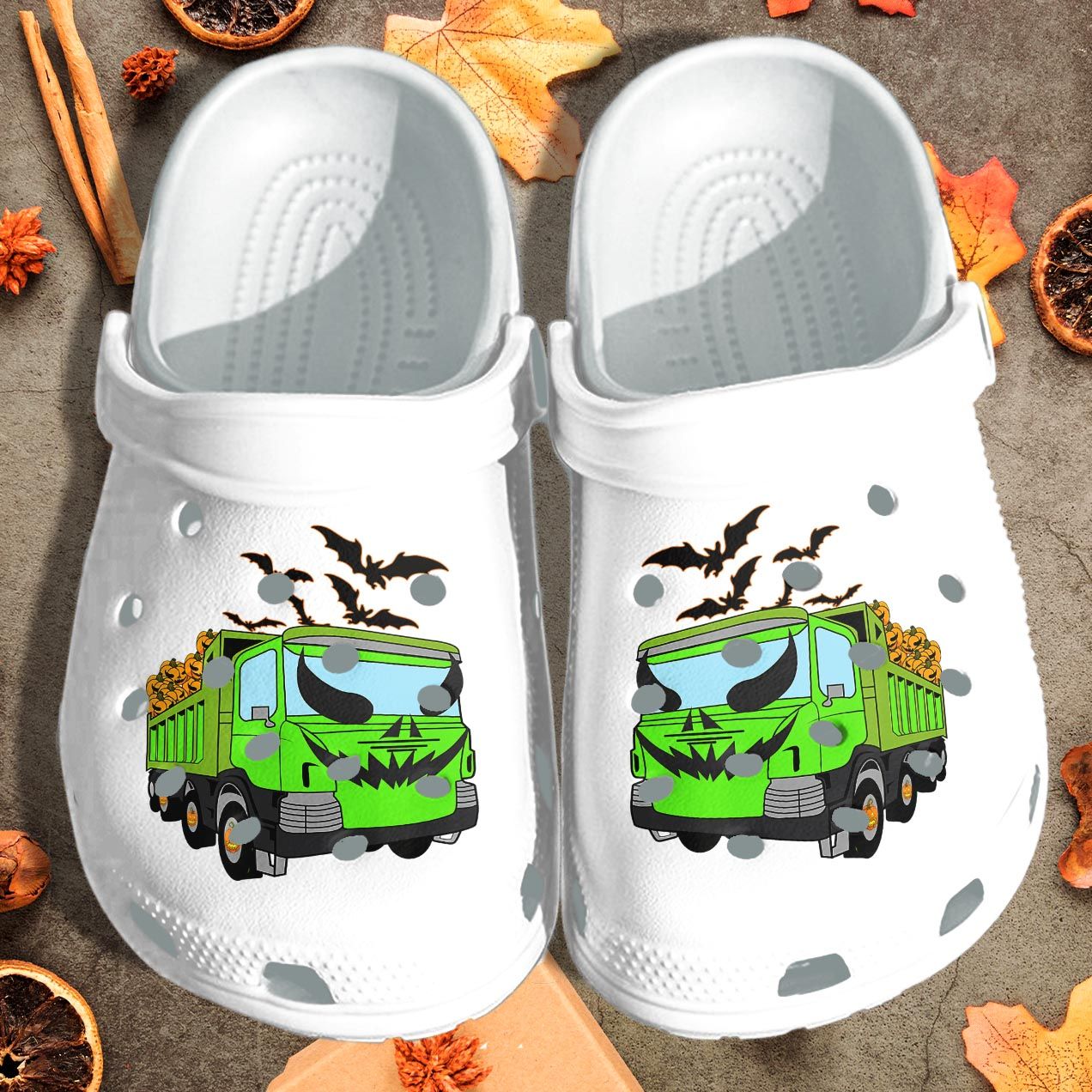 A Truck Of Pumpkins Shoes Clog – Halloween Crocs Crocband Clog Birthday Gift For Man Woman