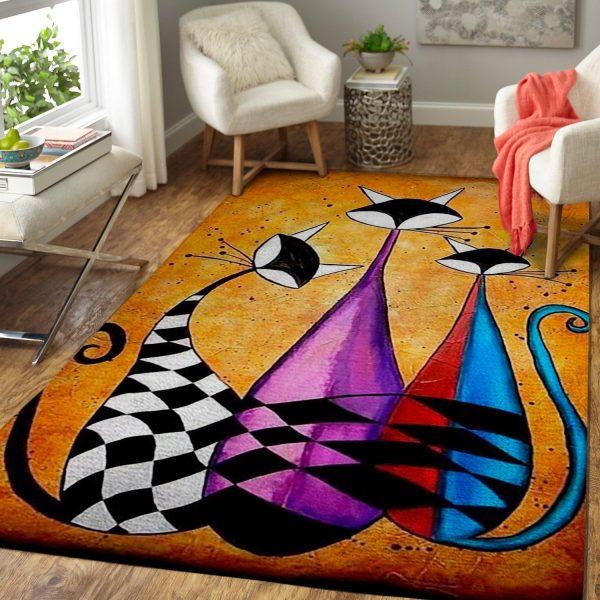 Cat Family Cat Lover Home Decor Rect …