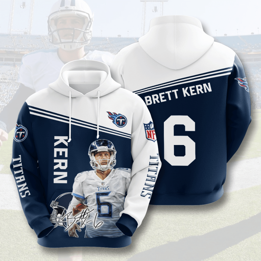 Tennessee Titans Brett Kern 94 Unisex 3D Hoodie Gift For Fans