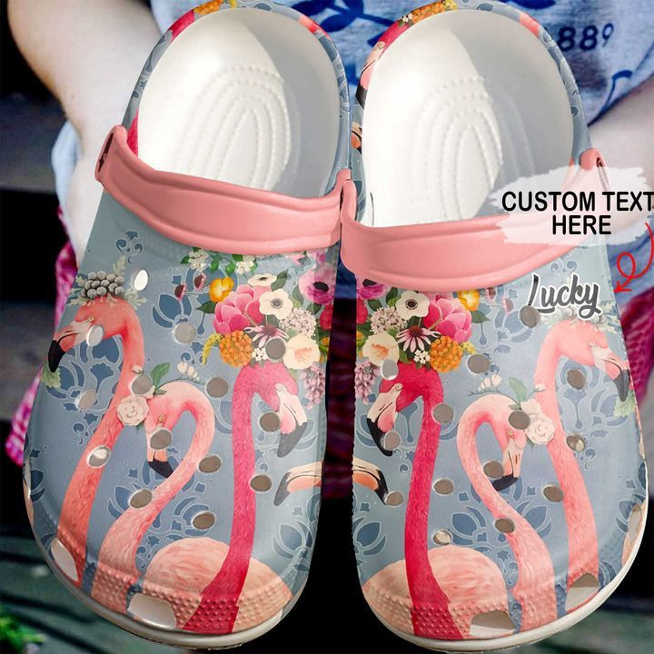 Flamingo Personalized Floral Crocss Crocband Clog Comfortable For Mens Womens Classic Clog Water Shoes