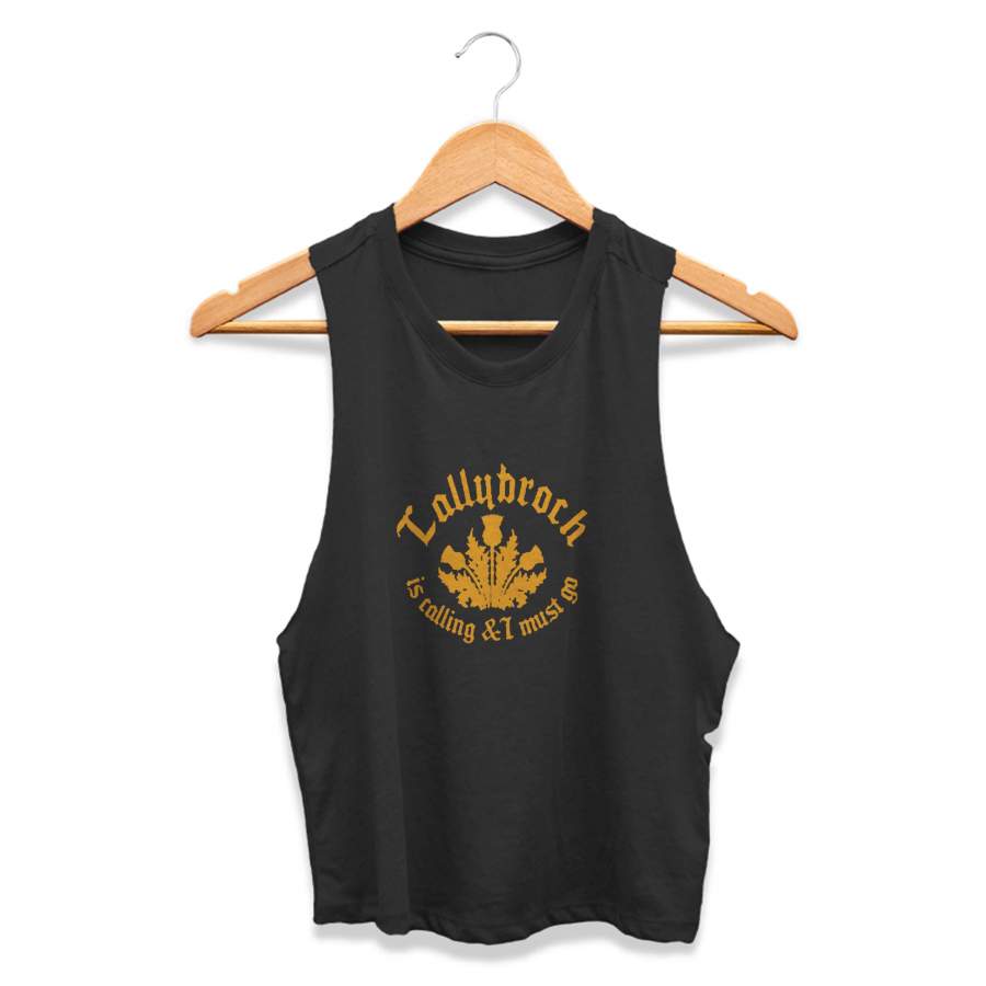 Sassenach Is My Spirit Animal Lallybroch Is Calling And I Must Go Travel CPY Womans Crop Tanktop Tee