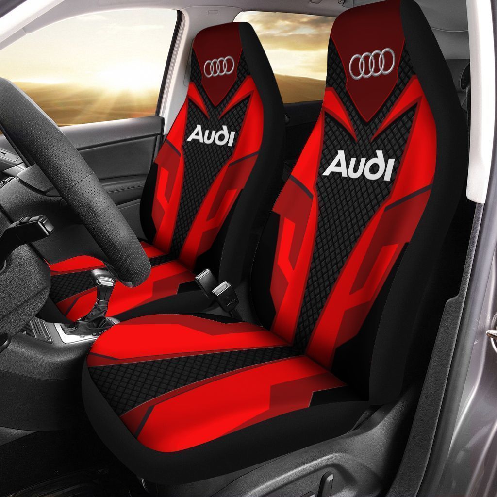 Audi PVT-HA Car Seat Cover (Set of 2) Ver 2 (Red)