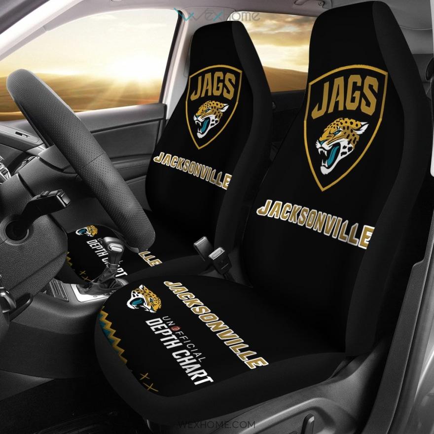 Jacksonville Jaguars Football Car Seat Covers | Jags Unofficial Depth Chart Seat Covers