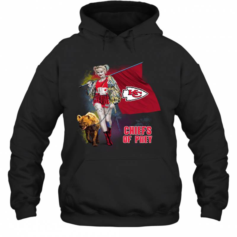 Harley Quinn flag Kansas City Chiefs Of Prey Hoodie