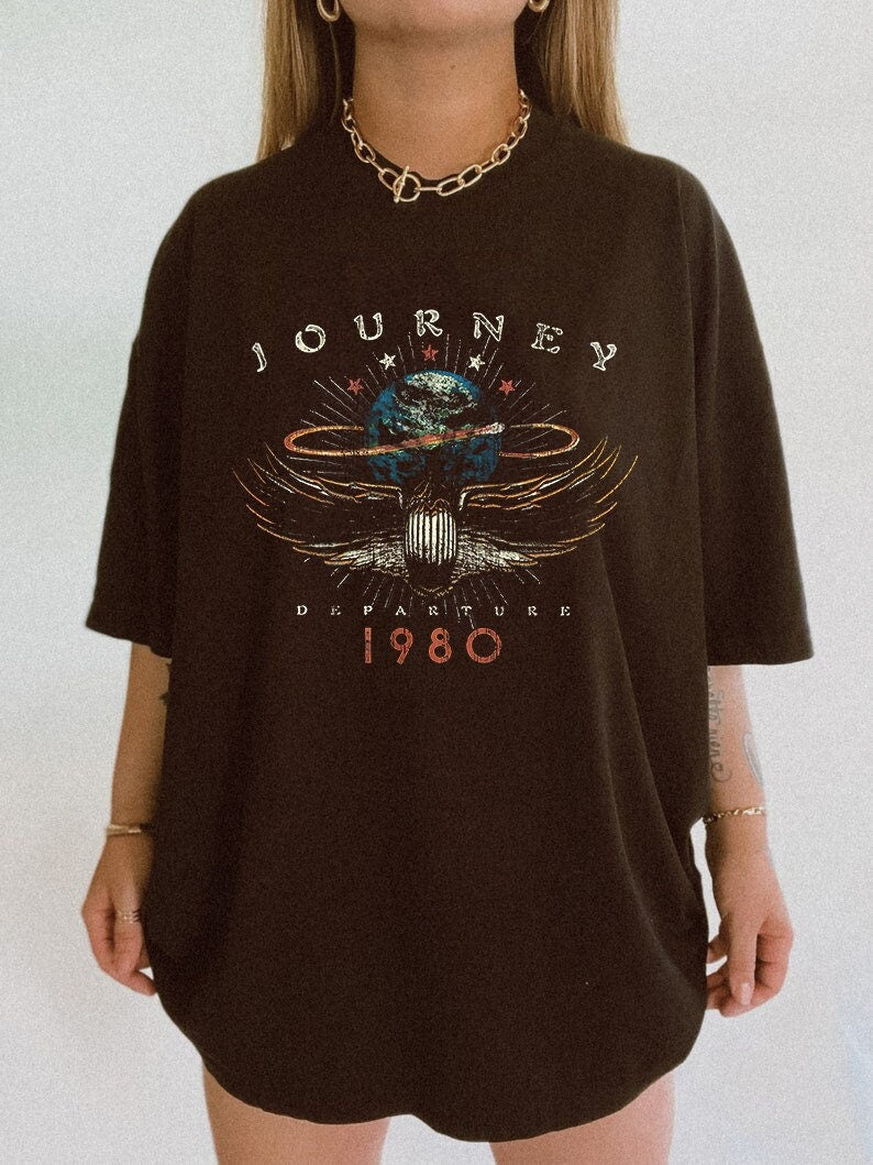 Journey Departures Album Tour 1980 Shirt, Journey Band Tour Shirt