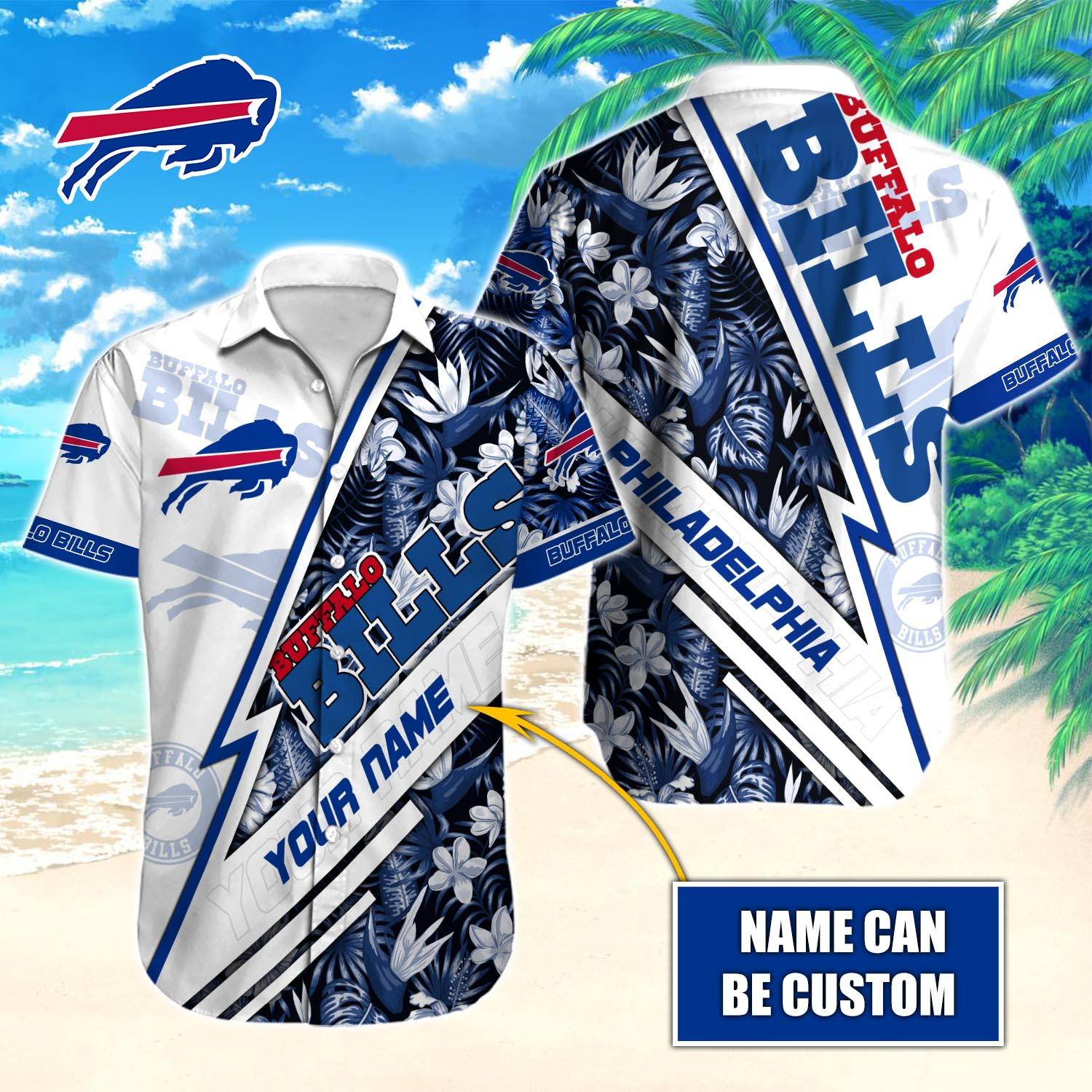 Buffalo Bills Nfl-Hawaiian Shirt Custom T-40920