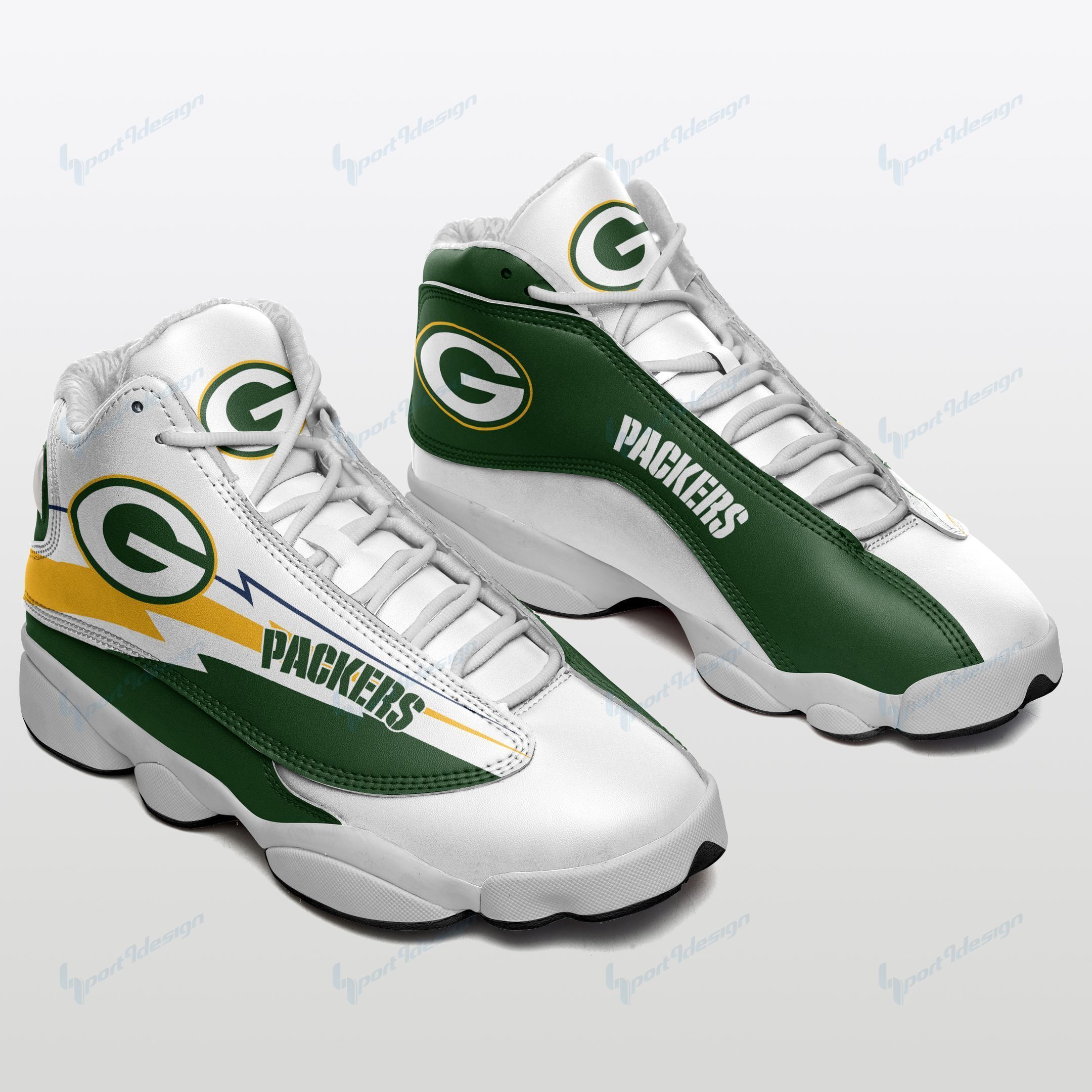 Green Bay Packers Air JD13 Sneakers 553