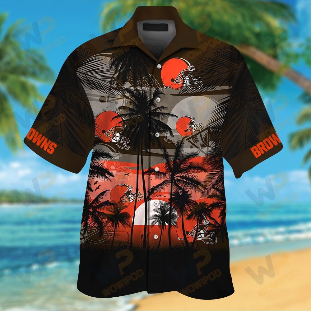 Nfl Cleveland Browns Tropical Hawaiian Shirt