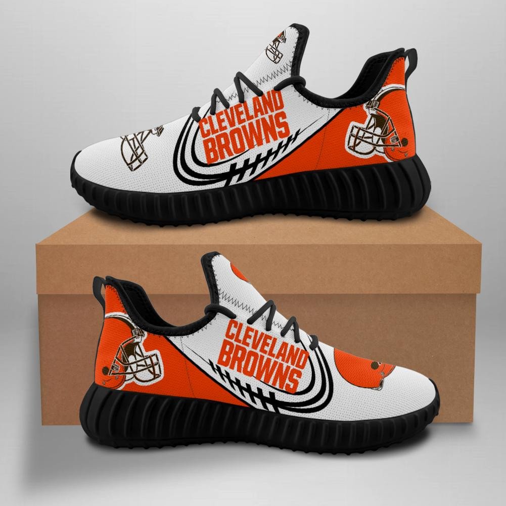 Cleveland Browns Sneakers Big Logo Yeezy Shoes Art 1971