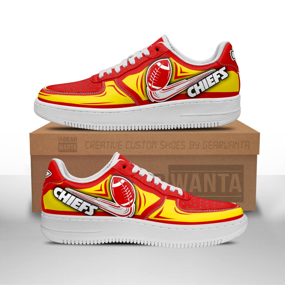 Kansas City Chiefs Air Shoes Custom Naf Sneakers For Fans