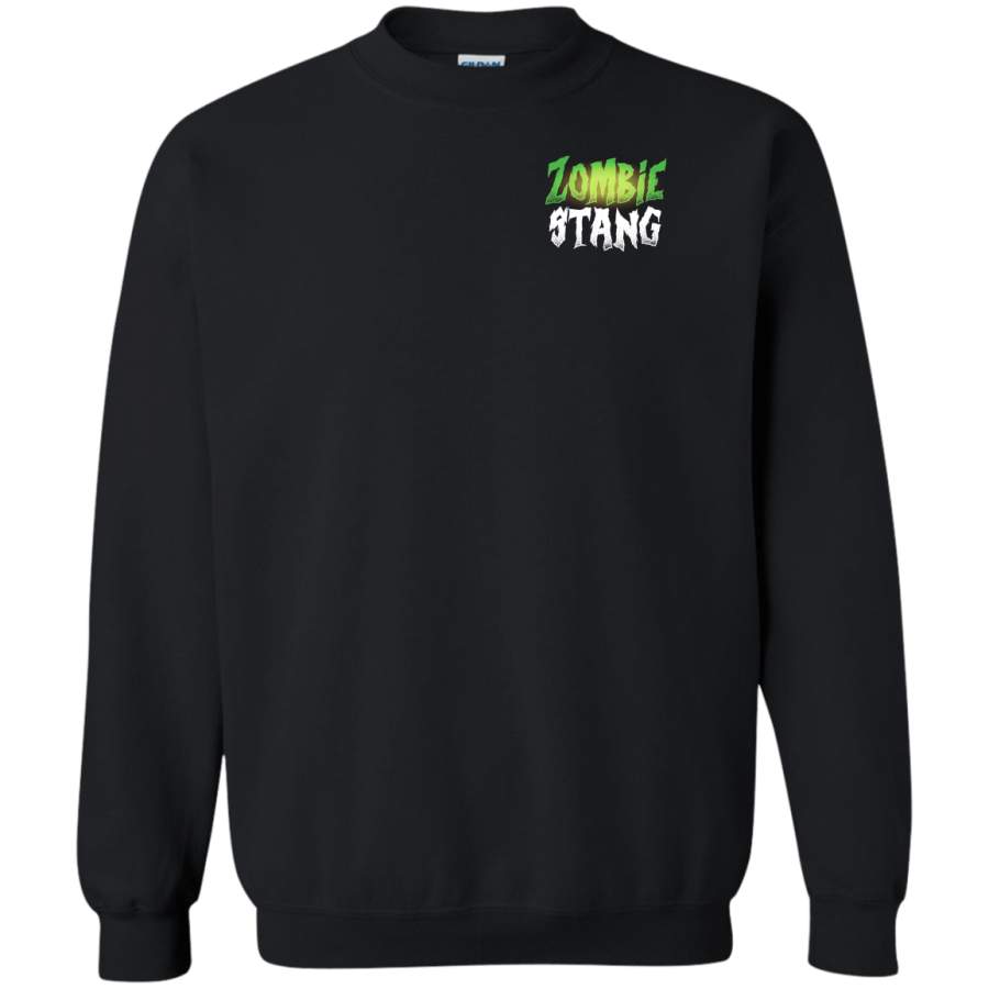 Zombie Stang Halloween Ford Mustang Pullover Sweatshirt