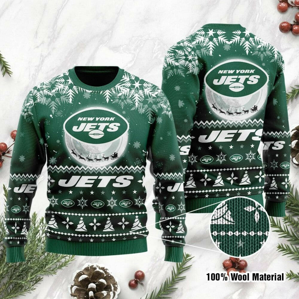 New York Jets Green Gift For Fan Ugly Wool Sweater Christmas – TXTrend Shop