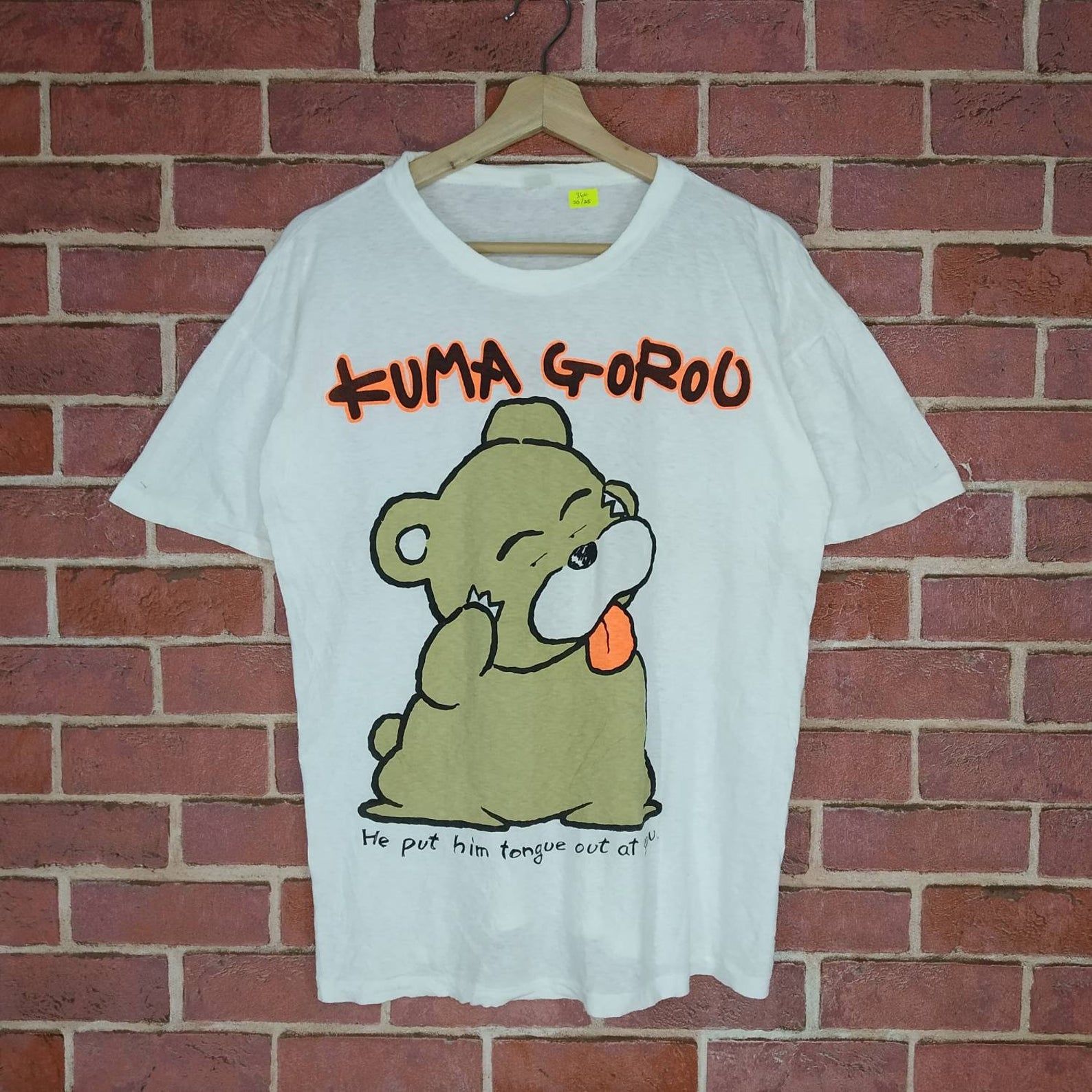 Vintage Kuma Gorou Japanese Animated Cartoon Comedy Promo T-shirt M