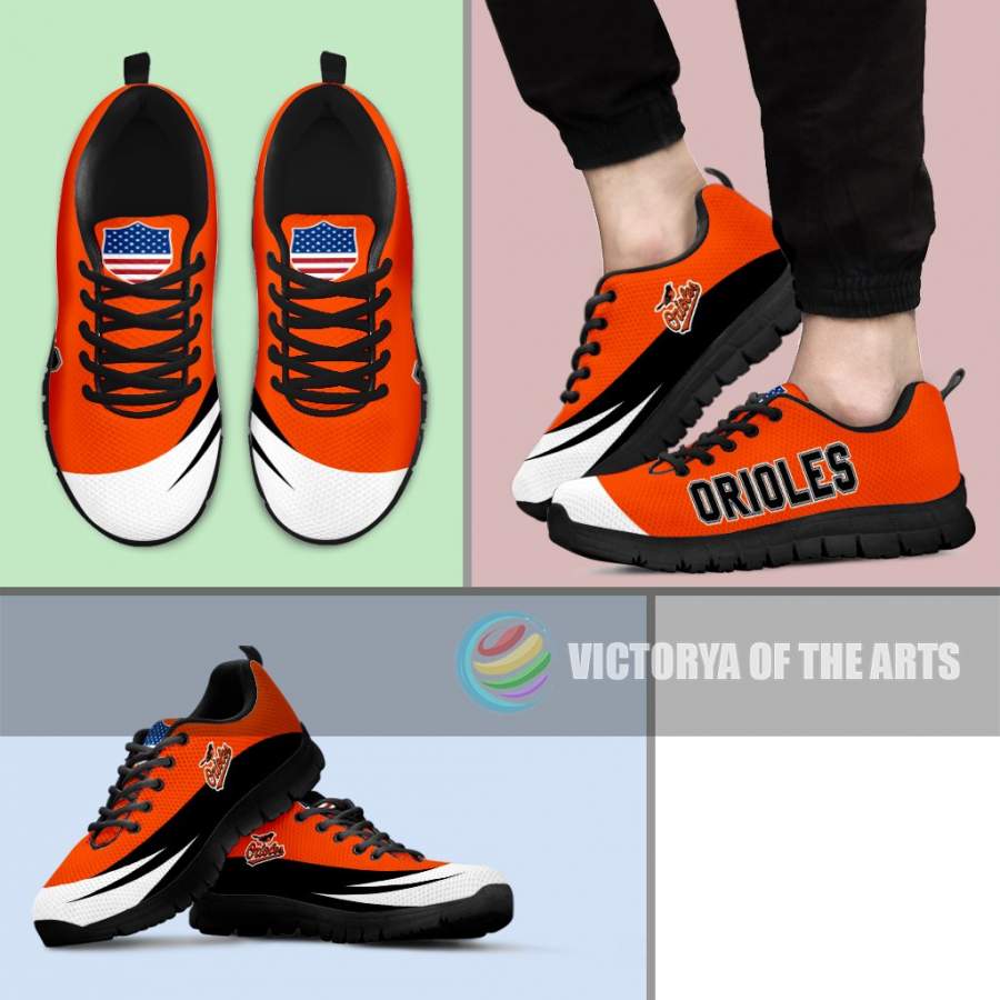 Awesome Gift Logo Baltimore Orioles Sneakers