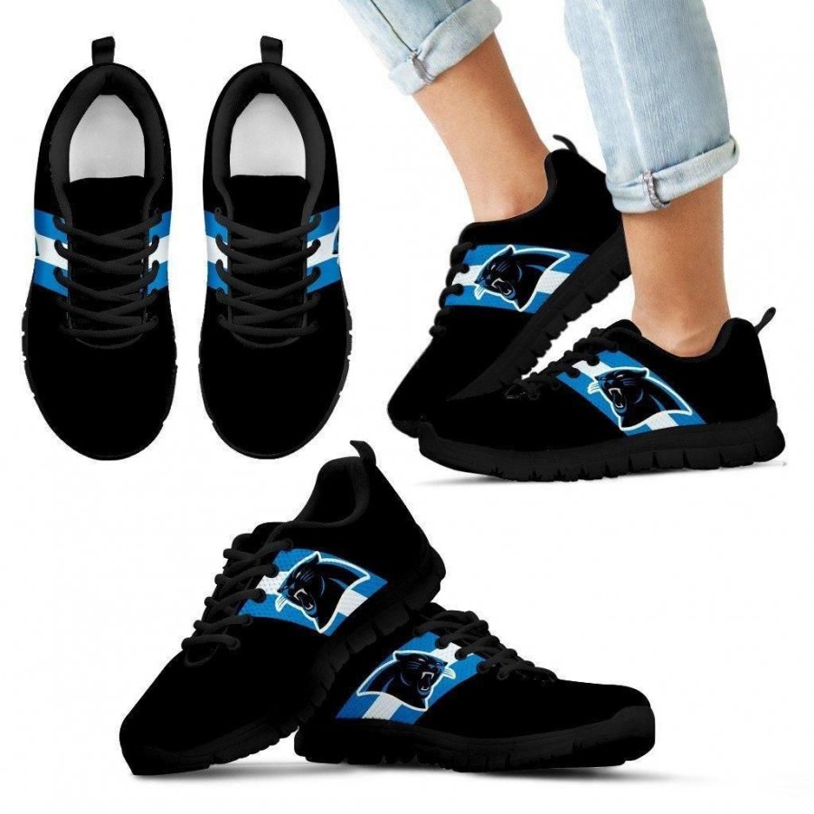 Three Colors Vertical Carolina Panthers Sneakers #598