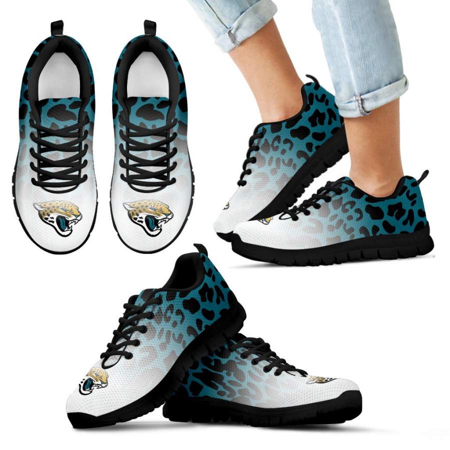 Leopard Pattern Awesome Jacksonville Jaguars Sneakers