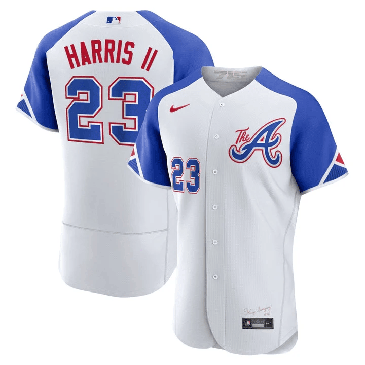 Atlanta Braves Michael Harris Ii 2023 City Connect Jersey – All Stitched